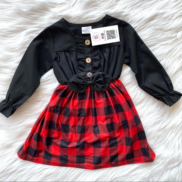 Other - Girl Boutique Black and Red Plaid Dress